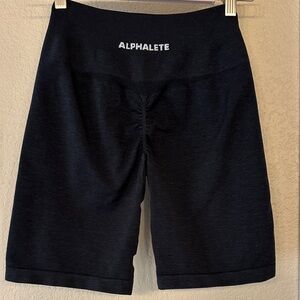 Alphalete Women's Midnight Black Bike Shorts
